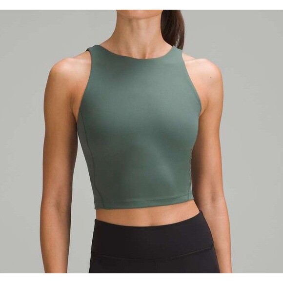 Lululemen Dark Forest Align High-Neck Tank Top Size 4 - Picture 1 of 16